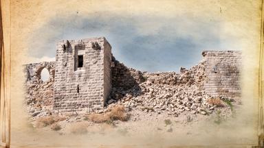 Burgruine in Gaziantep nach Erdbeben im Look der Reihe