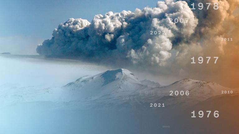 Ausbruch des Vulkans Eyjafjallajoekull auf Island 2010