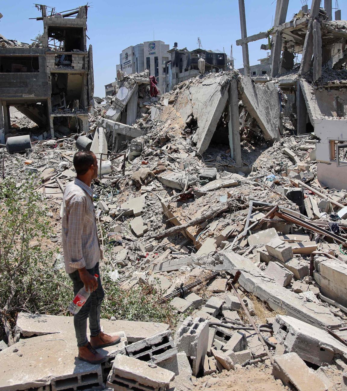 Zerstörung im Viertel Tal Al-Hawa im Süden von Gaza-Stadt