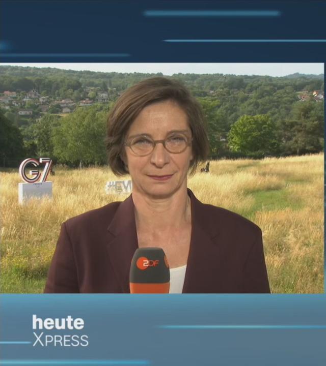 Schaltgespräch mit ZDF-Korrespondentin Diana Zimmermann zum G7-Gipfel in Evian