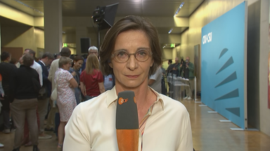 ZDF-Hauptstadtkorrespondentin Diana Zimmermann in Berlin.