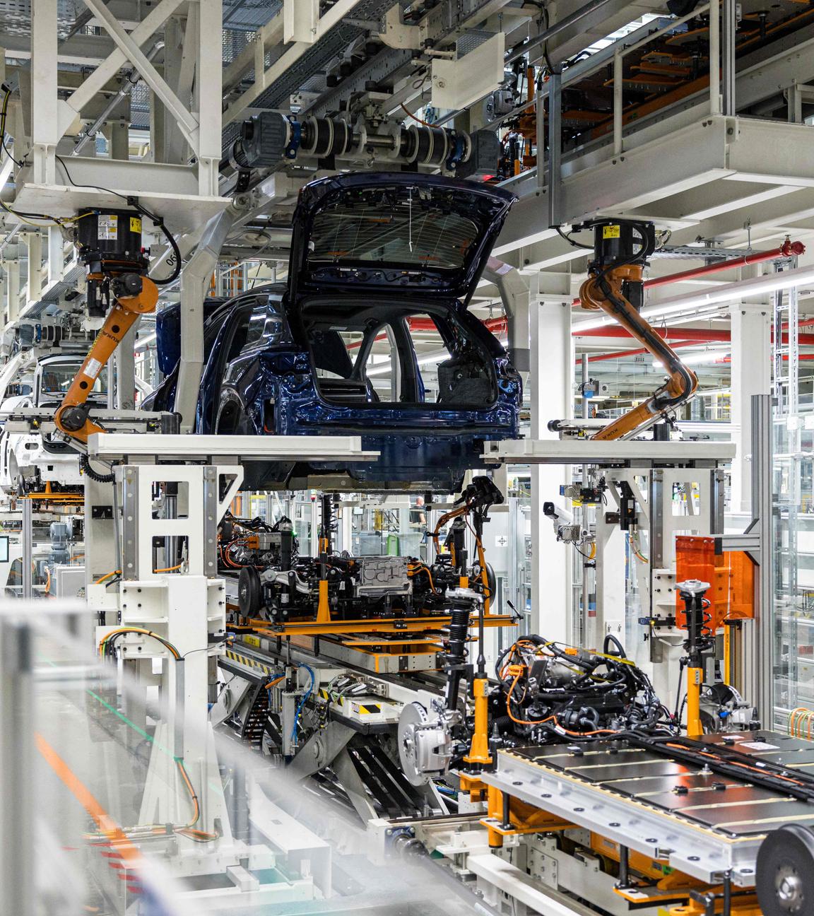 Am 20. August 2024 wird im Produktionswerk des deutschen Automobilherstellers Volkswagen im ostdeutschen Zwickau ein Elektroauto hergestellt.