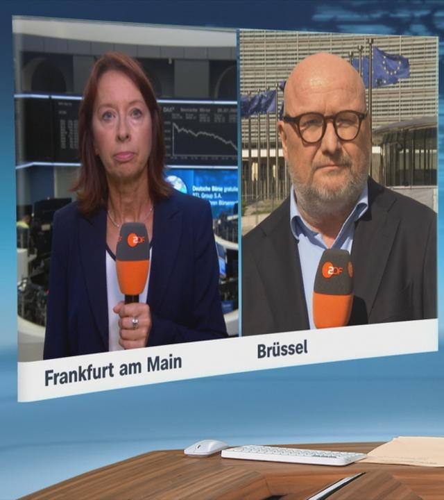 Was der Zoll-Deal für Wirtschaft und Politik bedeutet - ZDF-Korrespondenten Stephanie Barrett und Ulf Röller ordnen die Reaktionen aus Frankfurt und Brüssel ein.