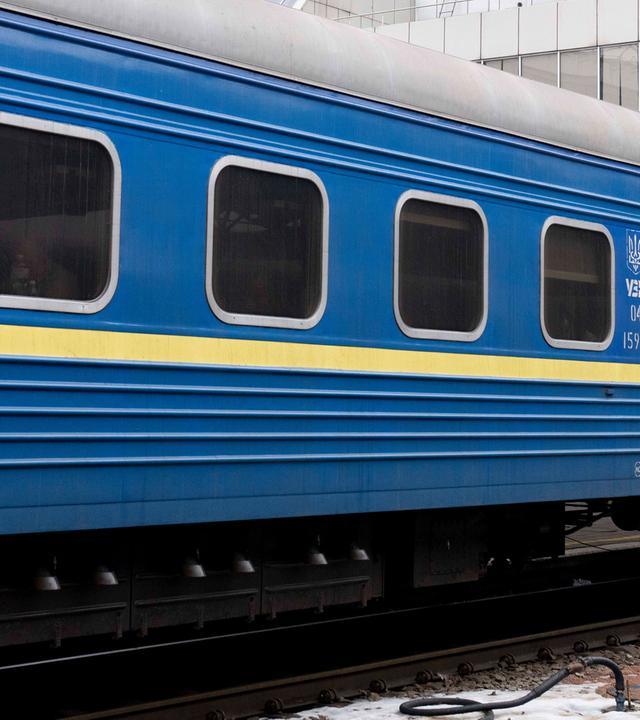 Waggon eines Zugs der ukrainischen Bahn. (Symbolbild)