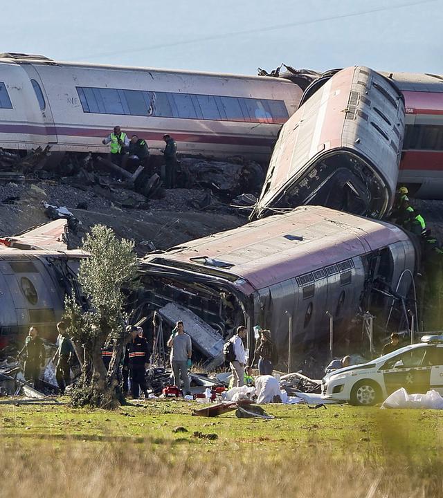 Zusammenprall zweier Züge in der Provinz Toledo, aufgenommen am 28.10.2026