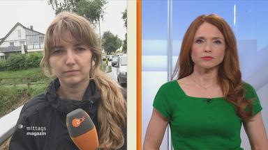 ZDF Reporterin Luisa Houben am Unfallort 