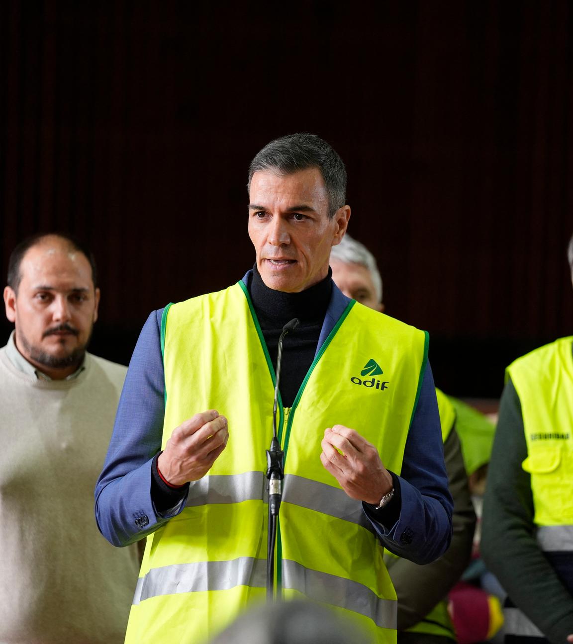 Spaniens Ministerpräsident Sanchez bei einem Pressestatement