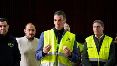 Spaniens Ministerpräsident Sanchez bei einem Pressestatement