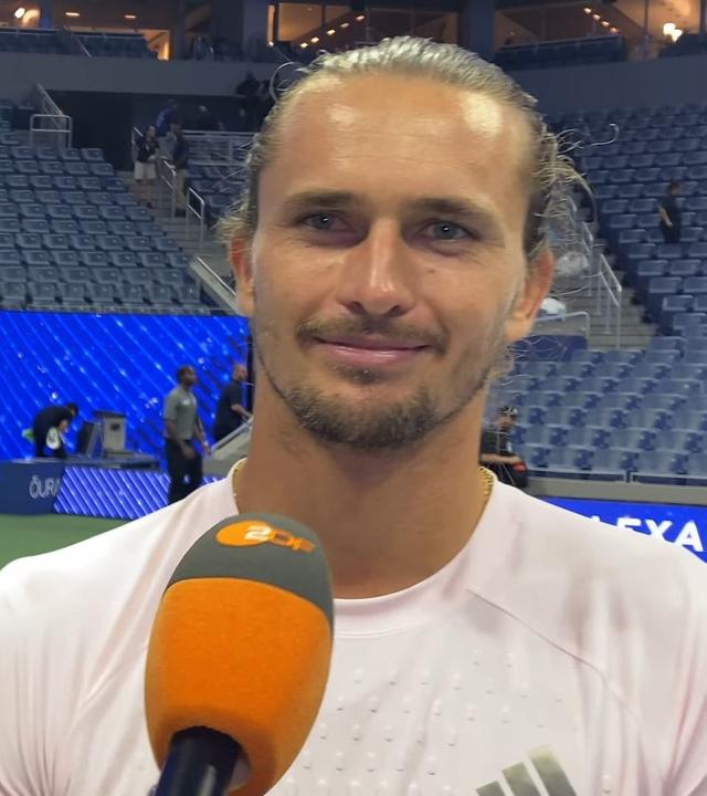 Tennisspieler Alexander Zverev im ZDF-Interview nach seinem Gewinn der US Open