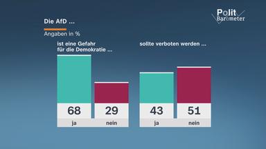 Zwei Drittel sehen die AfD als Gefahr