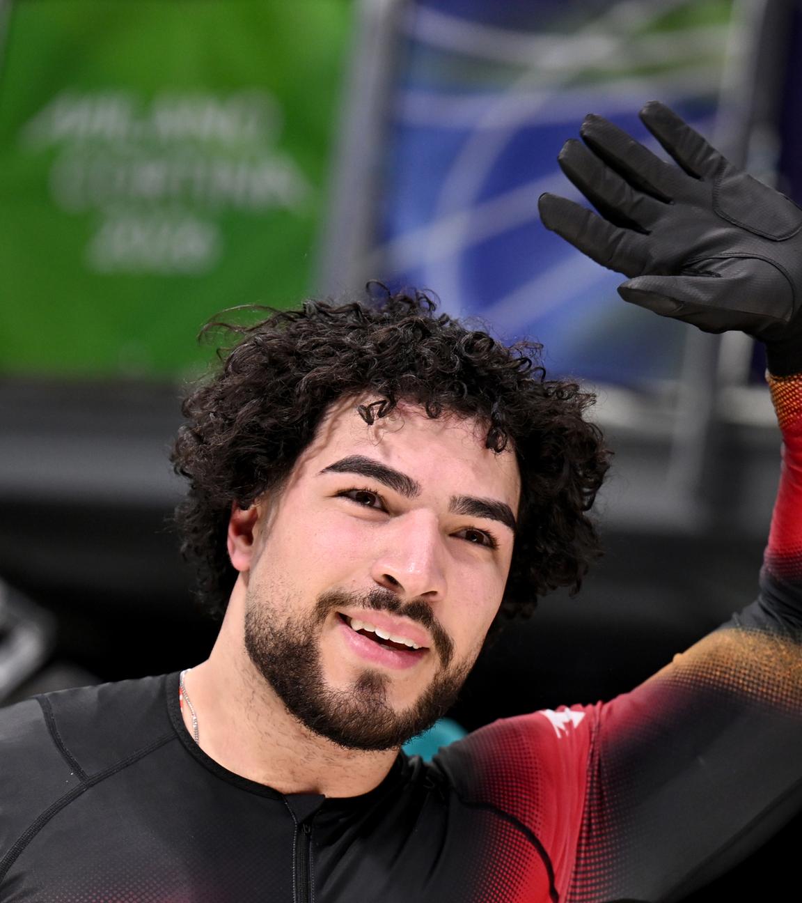 Adam Ammour (Deutschland) reagiert. 