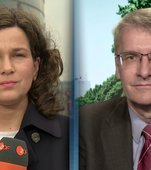 ZDF-Korrespondentin Isabelle Schaefers und ZDF-Korrespondent Elmar Theveßen